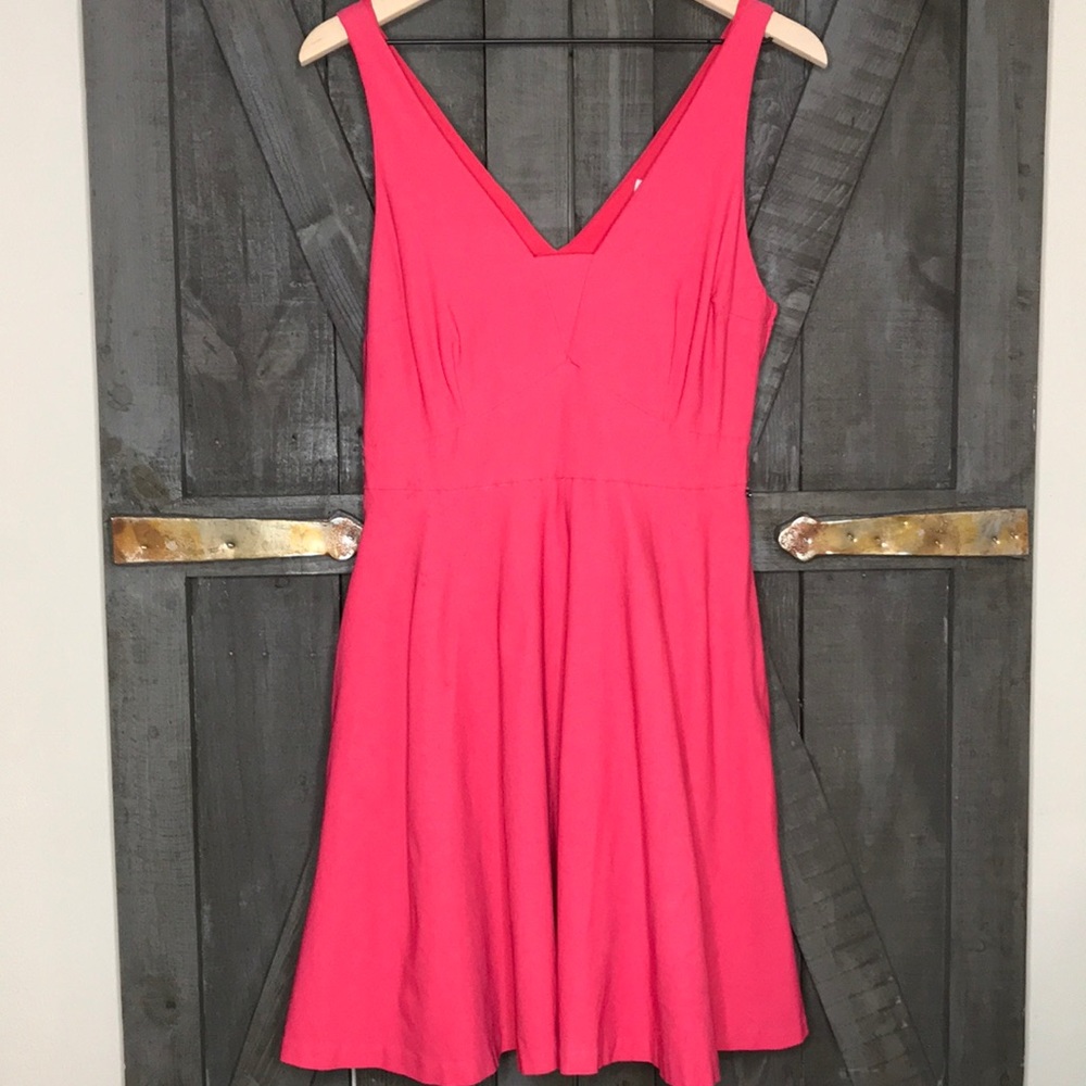 Guess Los Angeles Coral Fit and Flare Dress